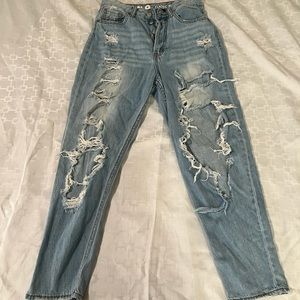 Ripped Light Blue Jeans